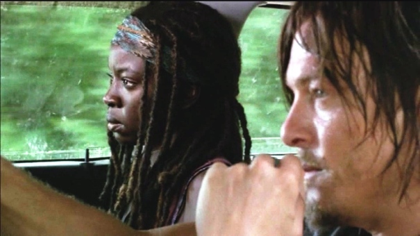 Michonne and Daryl have a heart-to-heart.